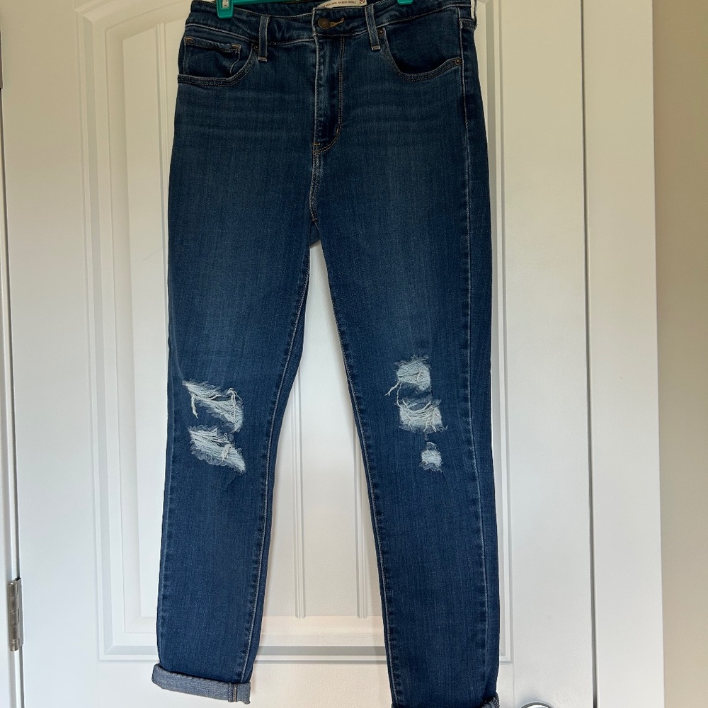 Levis 721 High Rise Skinny Ankle Jeans Size 29